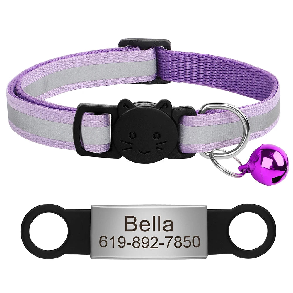 Customized Pet Collar Reflective Collar Free Engraved