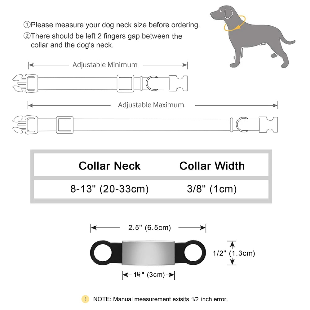 Customized Pet Collar Reflective Collar Free Engraved