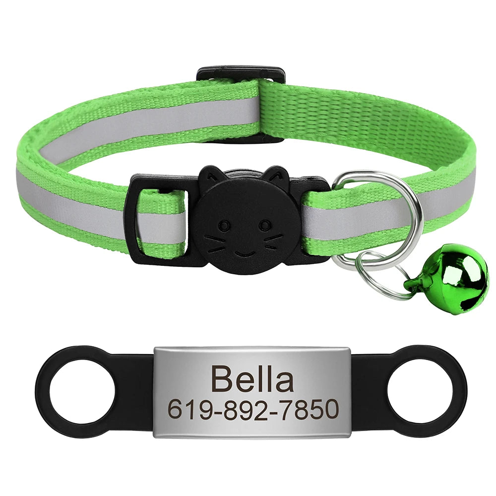 Customized Pet Collar Reflective Collar Free Engraved