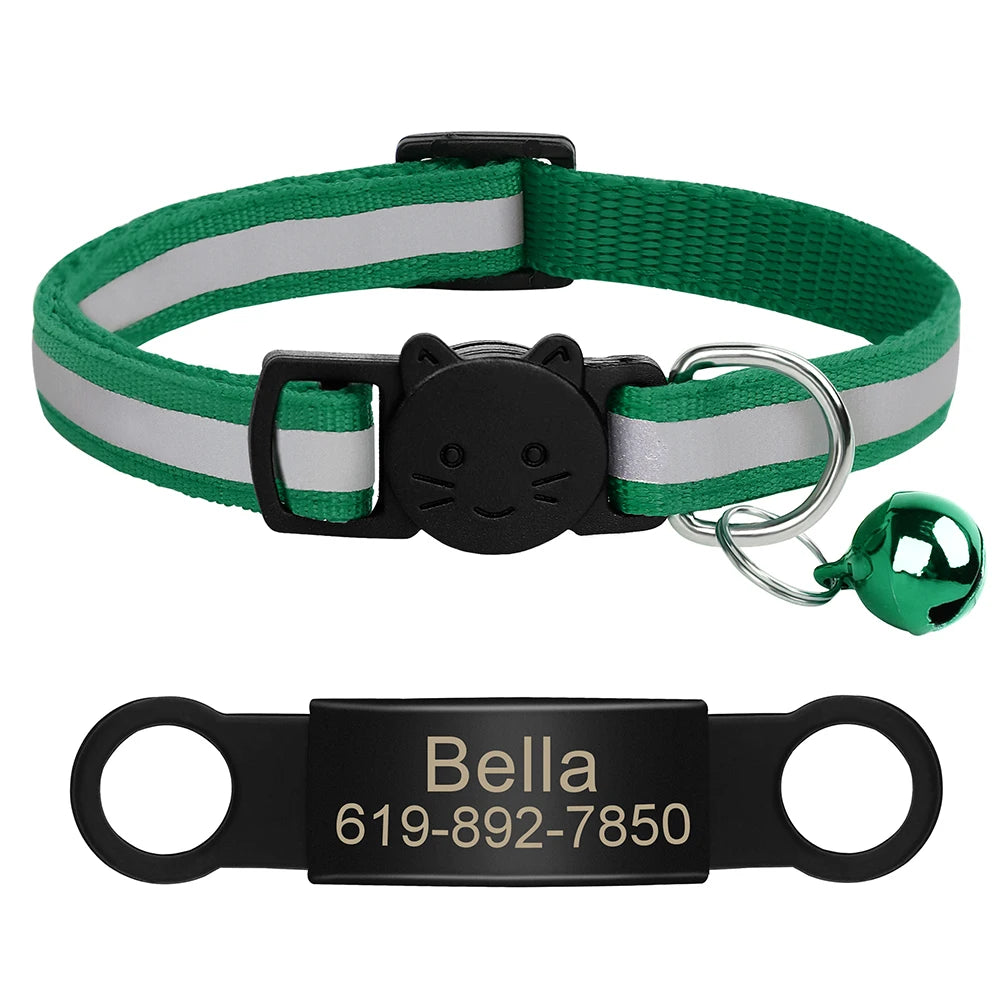 Customized Pet Collar Reflective Collar Free Engraved