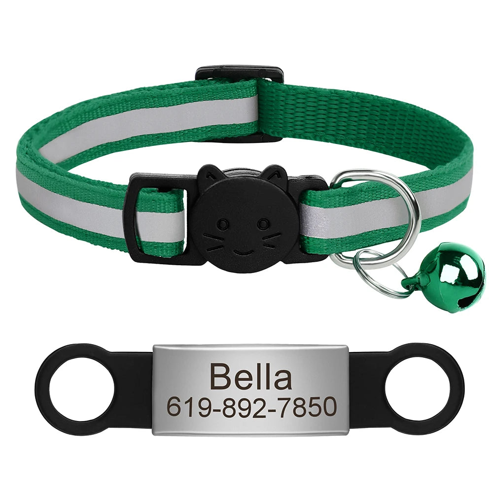 Customized Pet Collar Reflective Collar Free Engraved