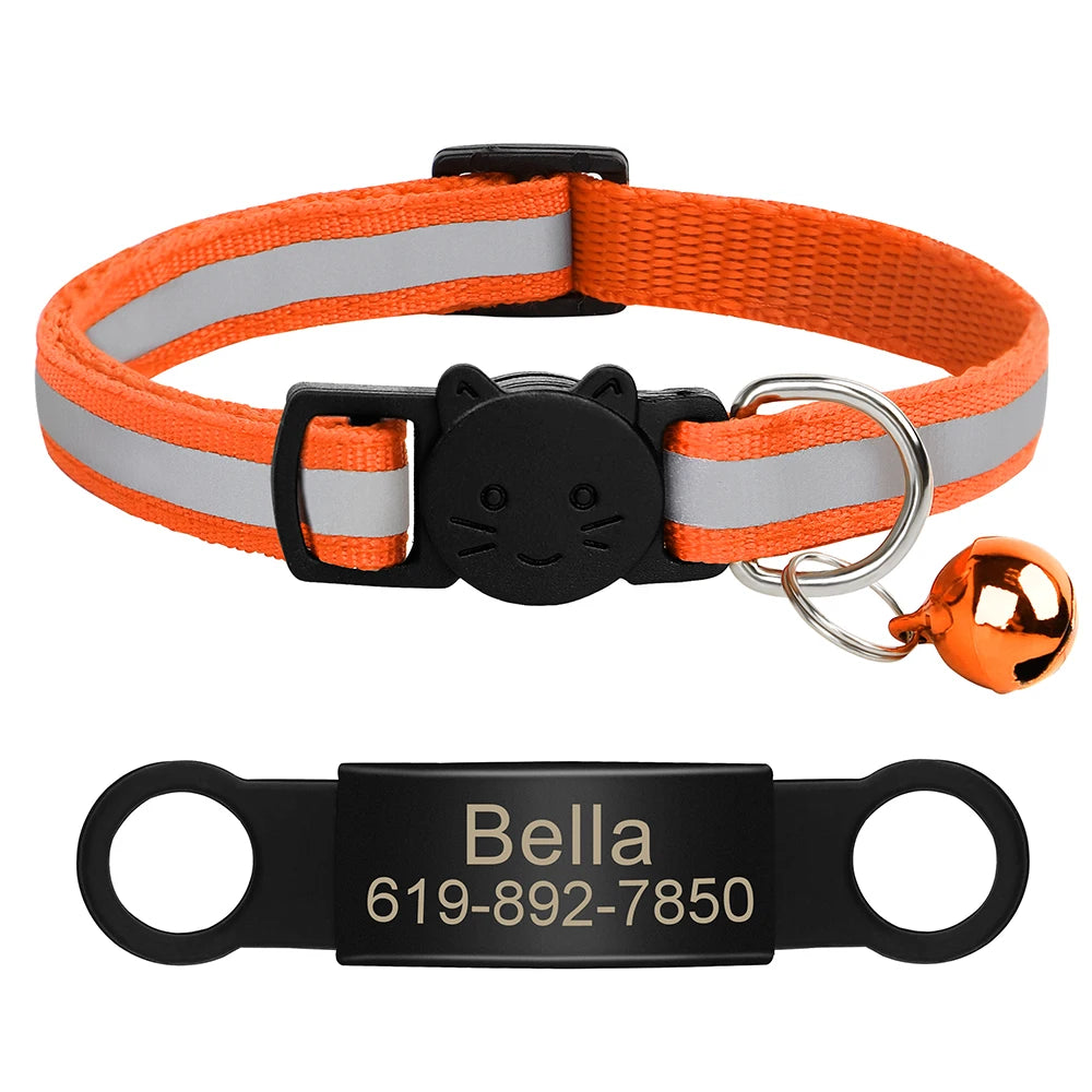 Customized Pet Collar Reflective Collar Free Engraved