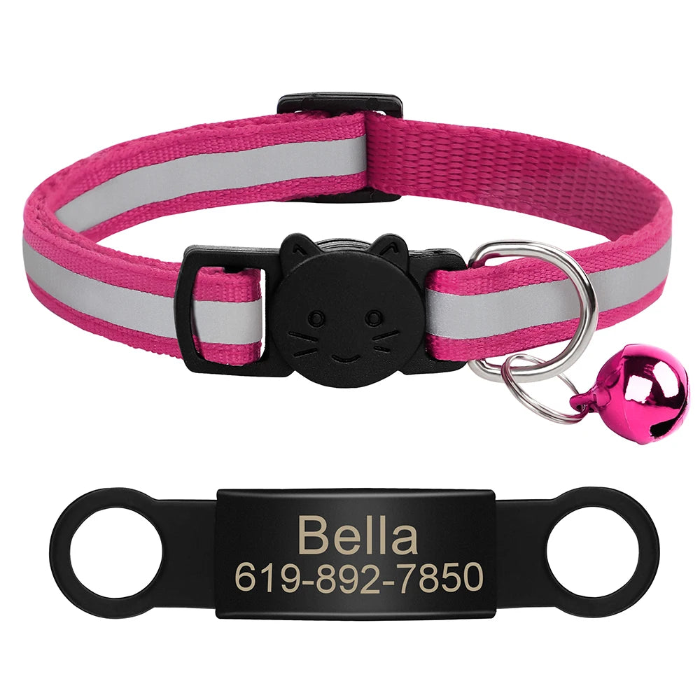 Customized Pet Collar Reflective Collar Free Engraved
