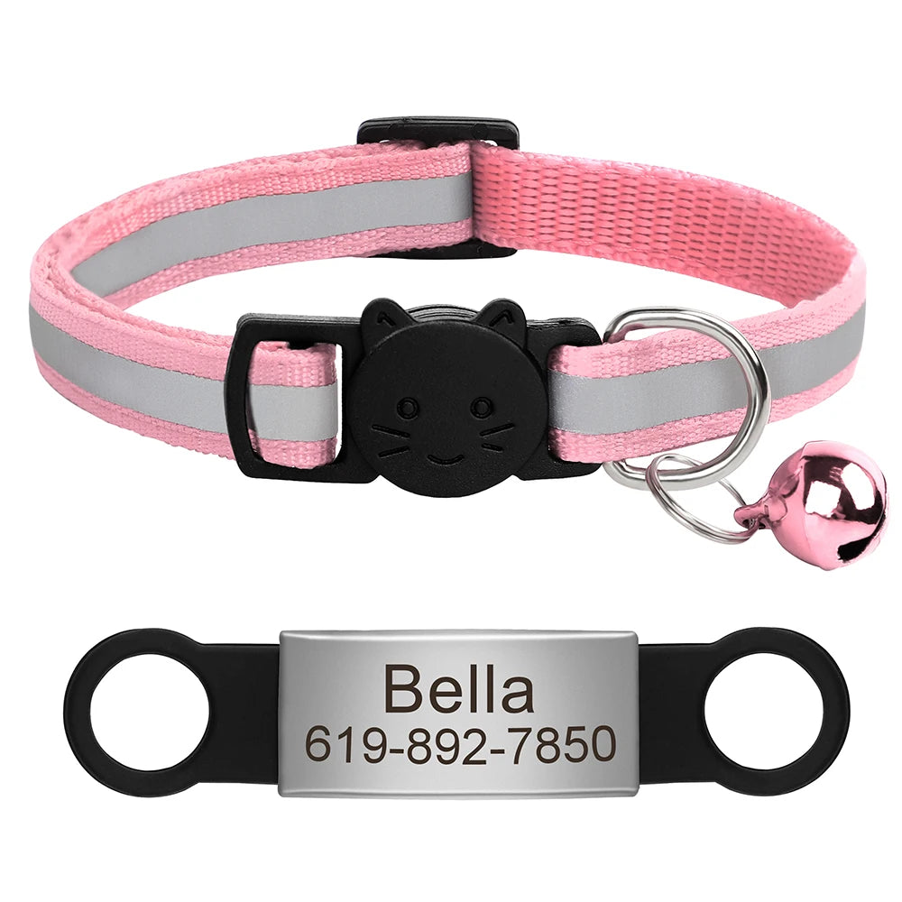 Customized Pet Collar Reflective Collar Free Engraved