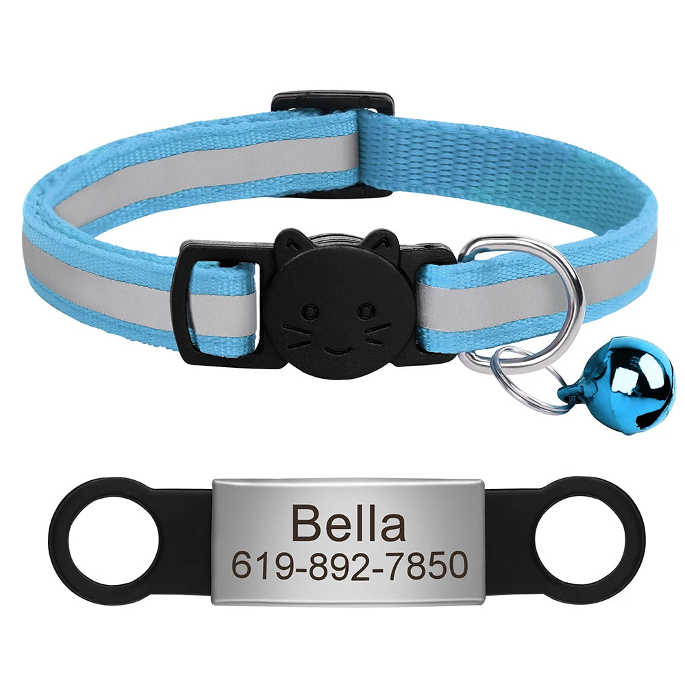 Customized Pet Collar Reflective Collar Free Engraved