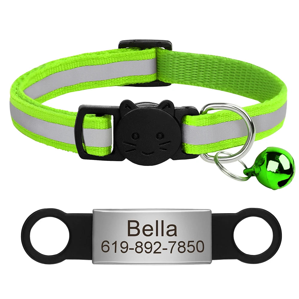 Customized Pet Collar Reflective Collar Free Engraved