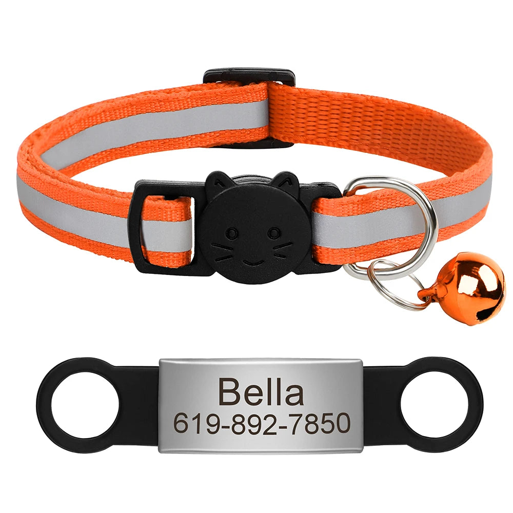 Customized Pet Collar Reflective Collar Free Engraved