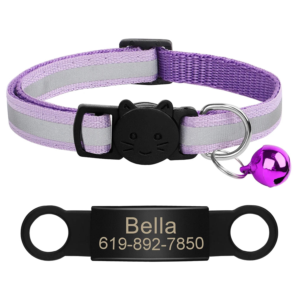 Customized Pet Collar Reflective Collar Free Engraved