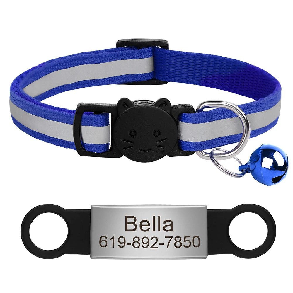 Customized Pet Collar Reflective Collar Free Engraved