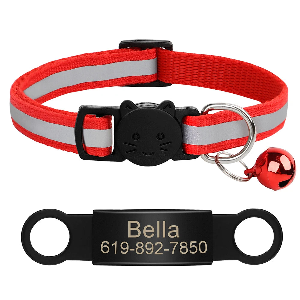 Customized Pet Collar Reflective Collar Free Engraved