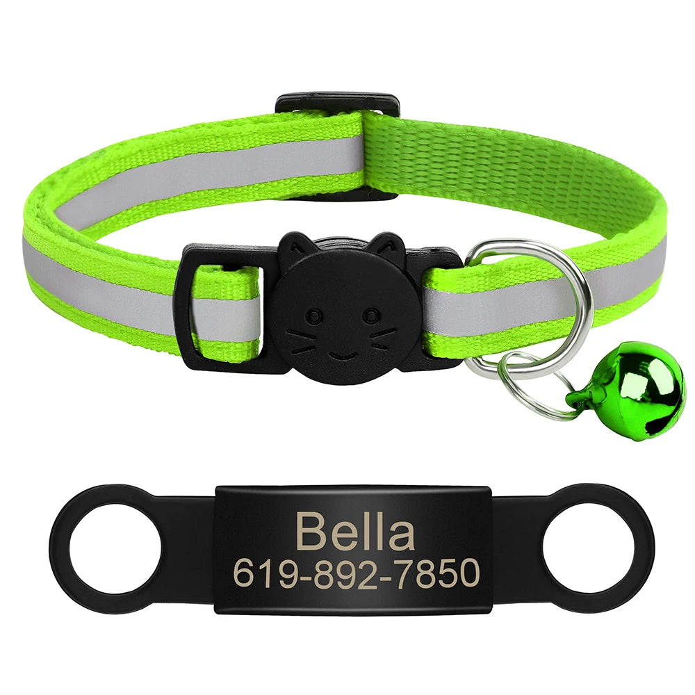 Customized Pet Collar Reflective Collar Free Engraved