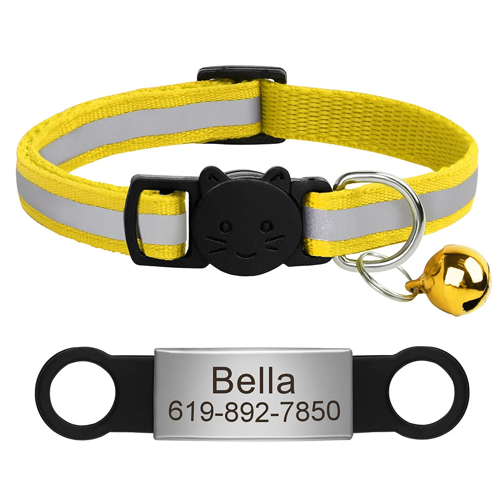 Customized Pet Collar Reflective Collar Free Engraved