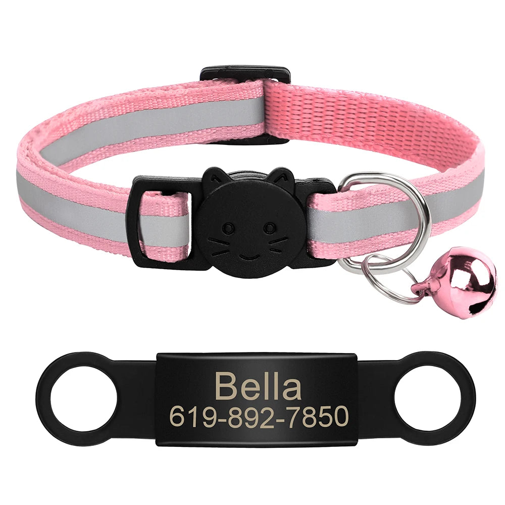 Customized Pet Collar Reflective Collar Free Engraved