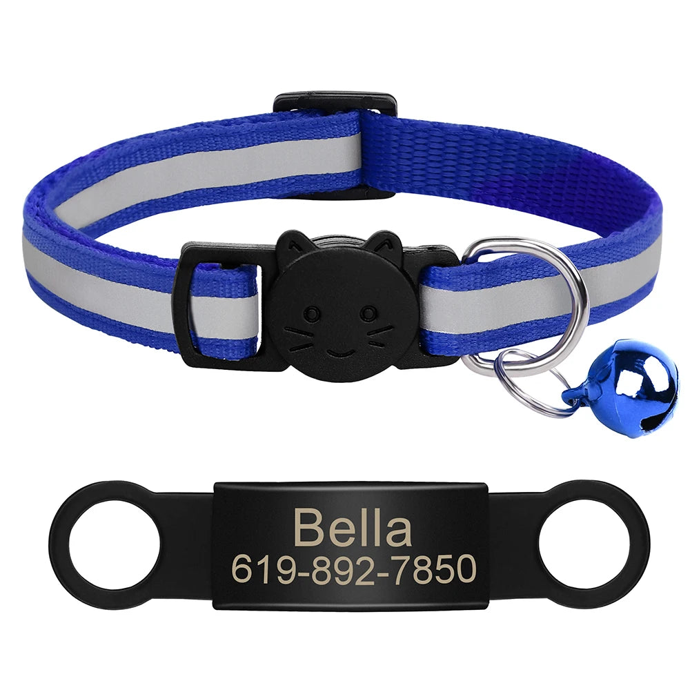 Customized Pet Collar Reflective Collar Free Engraved