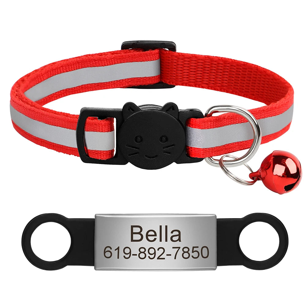 Customized Pet Collar Reflective Collar Free Engraved